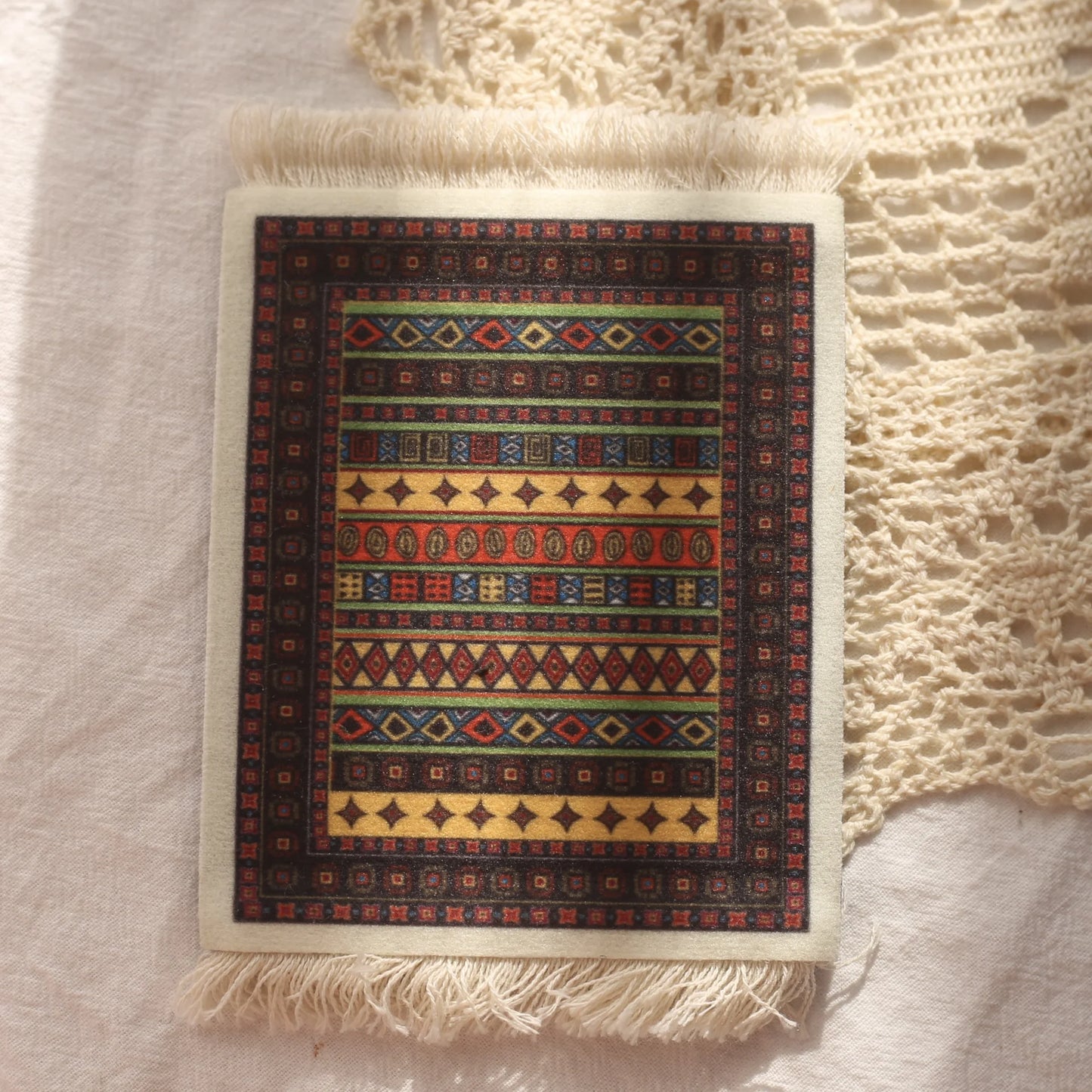 Persian Carpet Mouse Pad & Coasters: Vintage Elegance