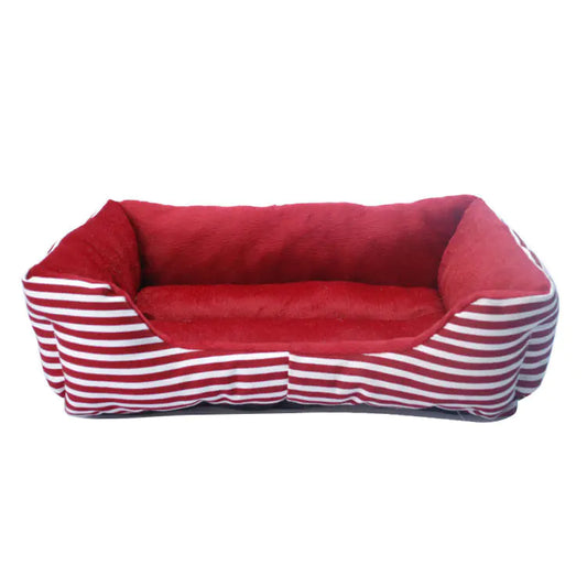 Sustainable Retro Pet Bed & Sofa – Eco-Filled Comfort for Dogs & Cats